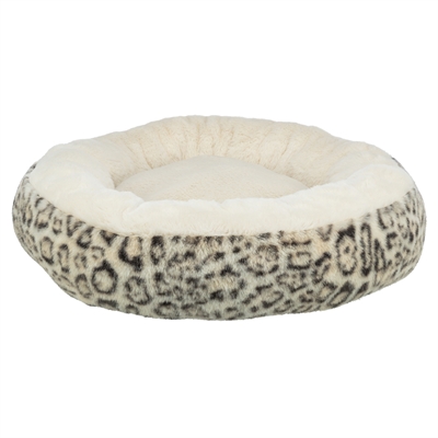 Trixie Hondenmand Leo Soft Rond Pluche Creme / Panterprint